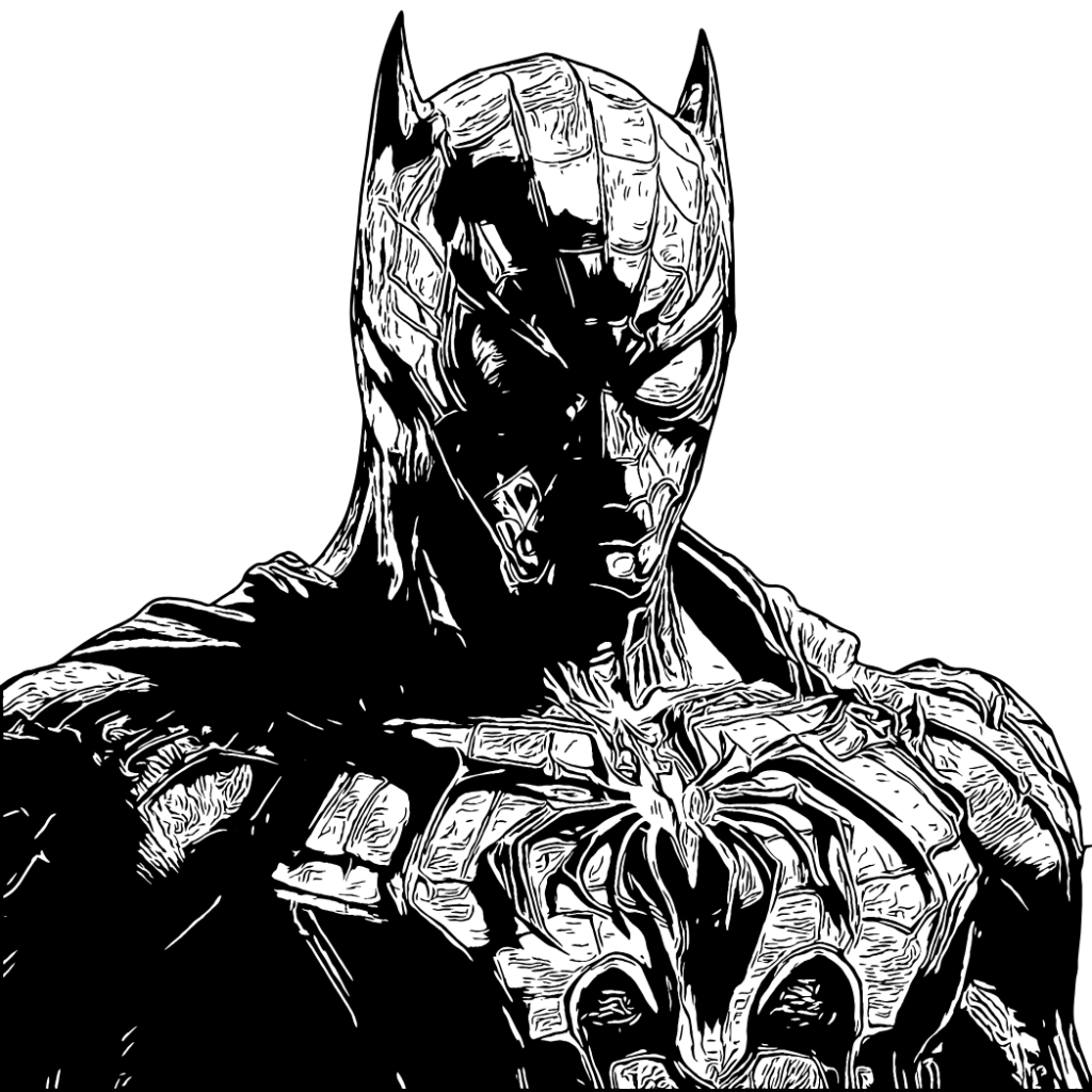coloriage spiderman à imprimer black and white color pdf marvel batman