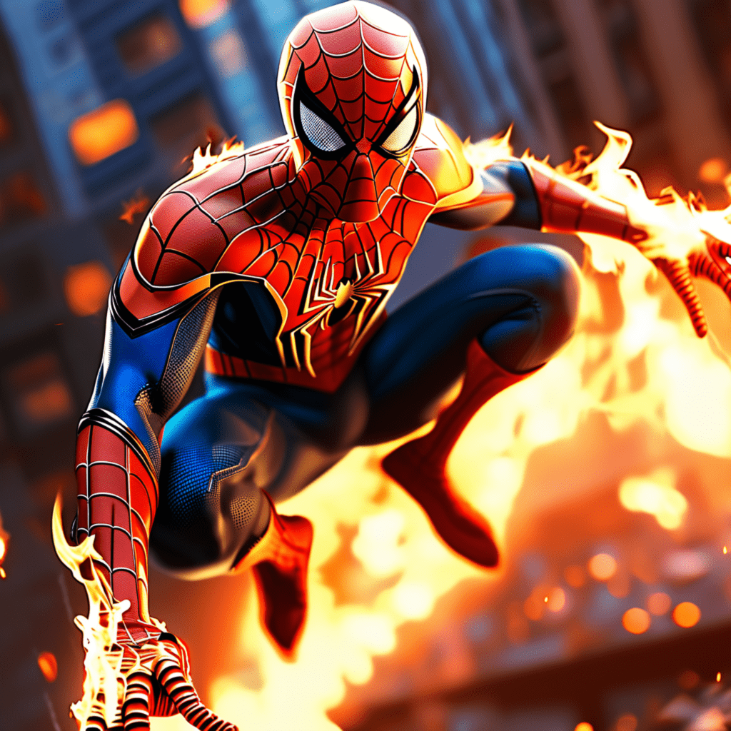 coloriage spiderman à imprimer fight black and white color