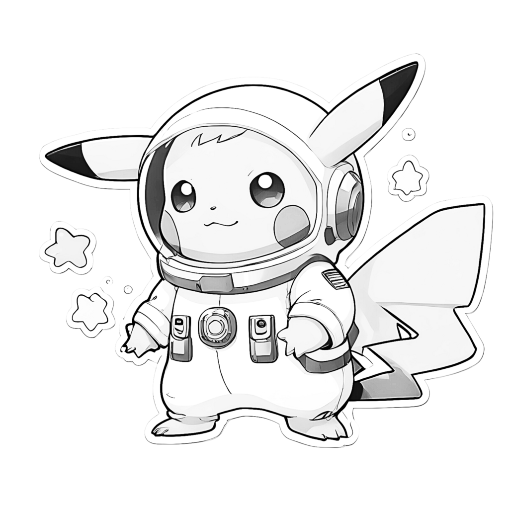 pikachu astronaute mignon en noir et blanc, coloriage pokemon, dessin pokémon, dessin pokémon facile pokemon coloriage, dessins pokémon facile, coloriage pokemon à imprimer, coloriage pokemon à imprimer pdf, gratuit, coloriage à imprimer pokemon,dessin de pokémon, dessin pokémon à imprimer, imprimer dessin pokémon, pokémon dessin, dessin facile de pokémon, dessin de pokémon à imprimer, dessins de pokémon facile