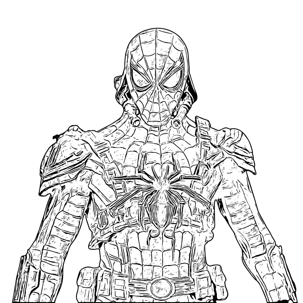 coloriage spiderman à imprimer black and white color pdf marvel star wars starwars