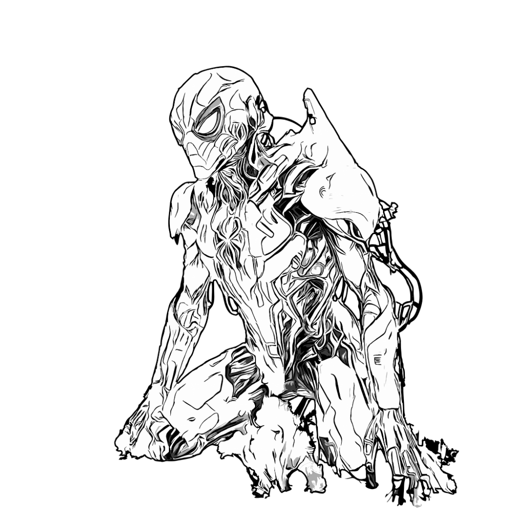 coloriage spiderman à imprimer black and white color pdf marvel star wars starwars