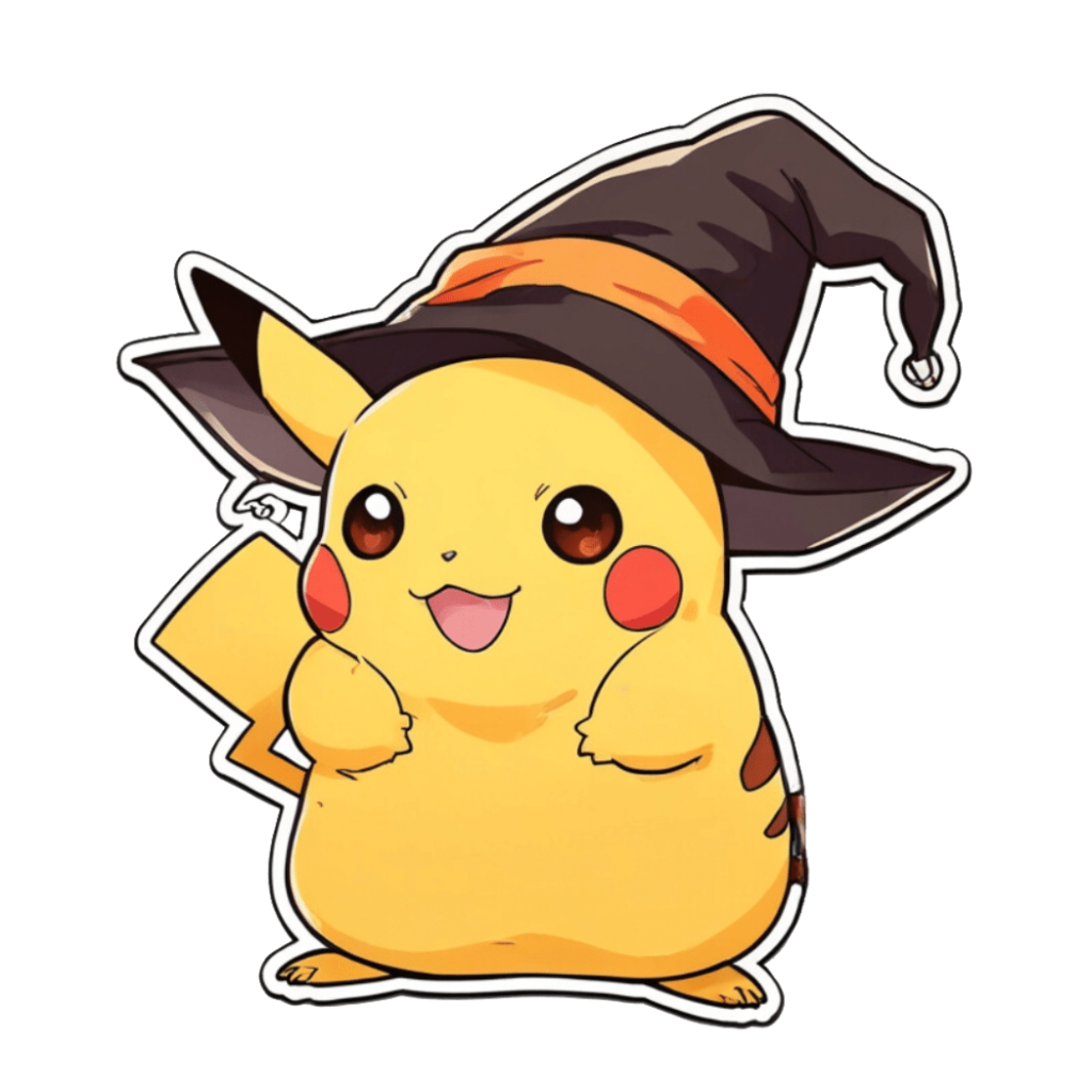 olamuchachas coloriage dessin halloween pikachu couleur