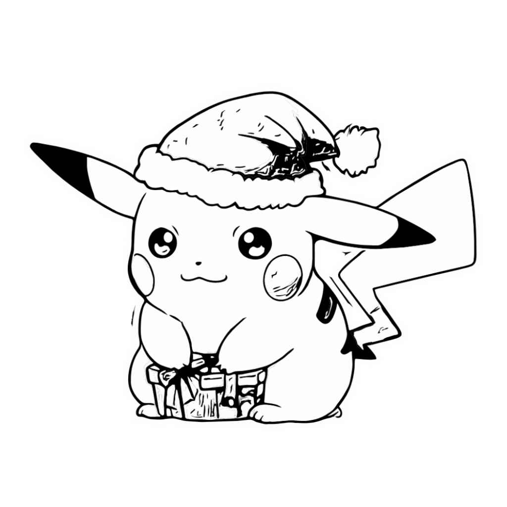 olamuchachas coloriage dessin halloween pikachu noir et blanc